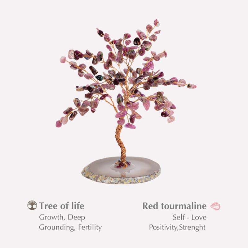 Olivenorma Lavish Blessings Albero Feng Shui Tormalina Rossa