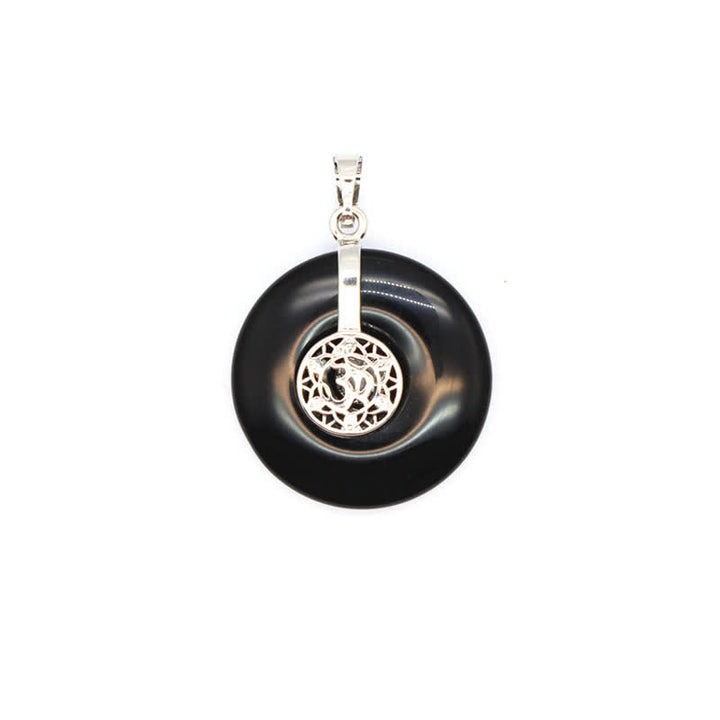 Collana con fibbia della pace in cristallo naturale Olivenorma e albero della vita