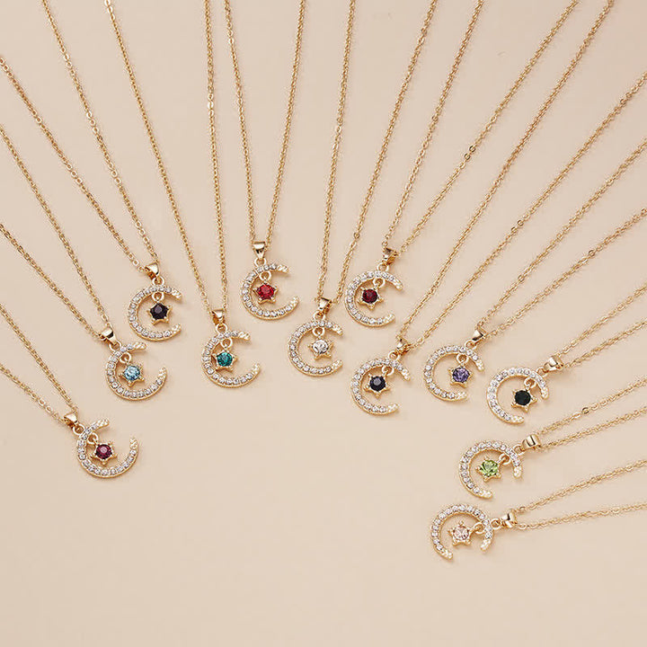 Collana regalo creativa con stella e pietra portafortuna del mese Olivenorma - image 30