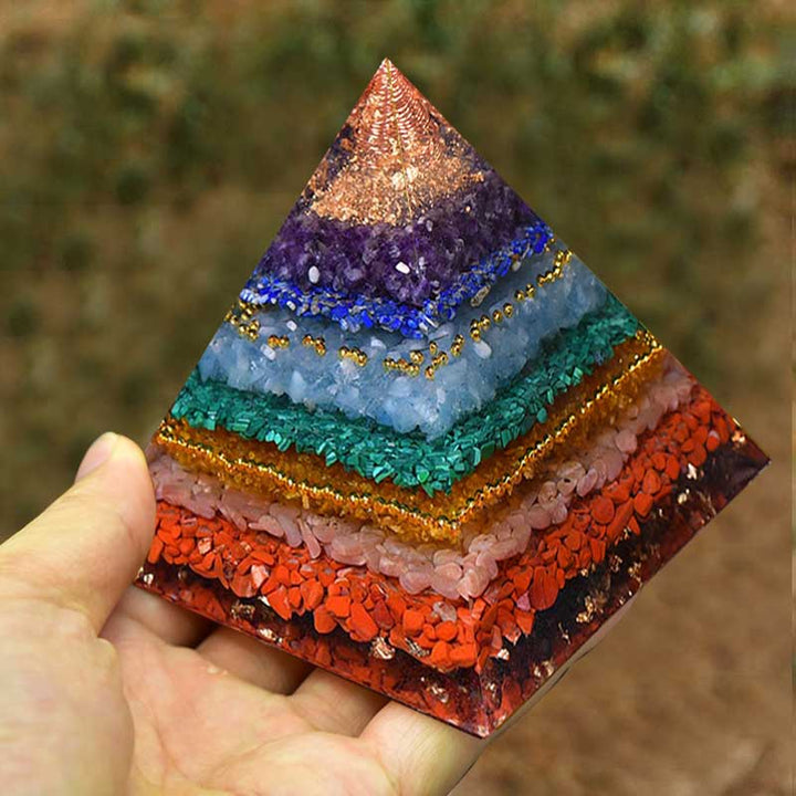 Olivenorma Piramide Orgonica Naturale per l'Equilibrio dei Chakra