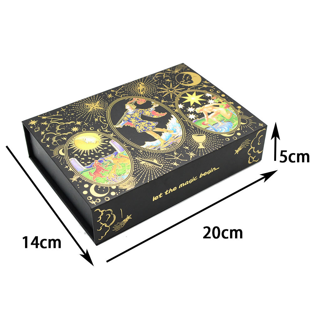 Olivenorma Kit completo Gold Foil Divinazione Box Set Mazzo di carte dei tarocchi