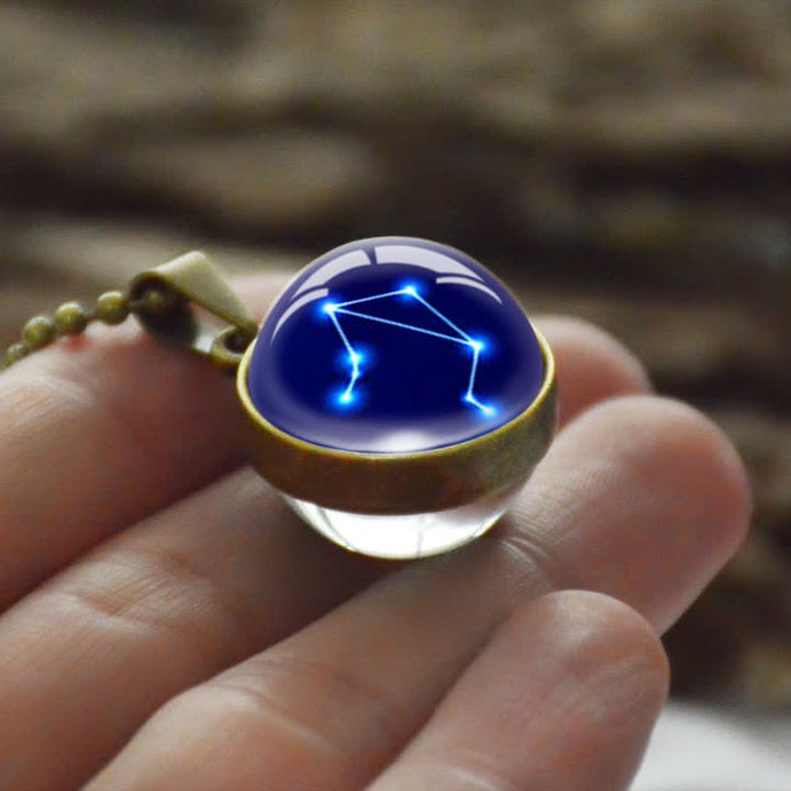 Collana in vetro stellato con stella zodiacale Olivenorma