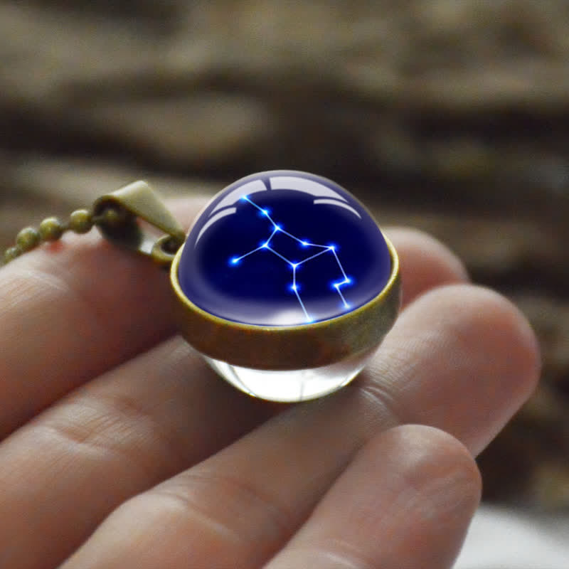 Collana in vetro stellato con stella zodiacale Olivenorma