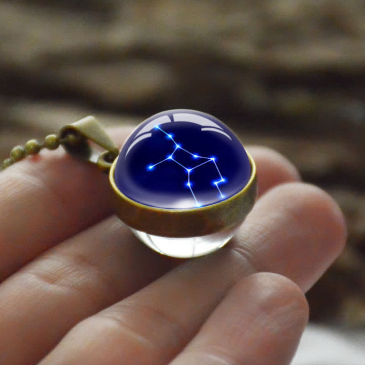 Collana in vetro stellato con stella zodiacale Olivenorma