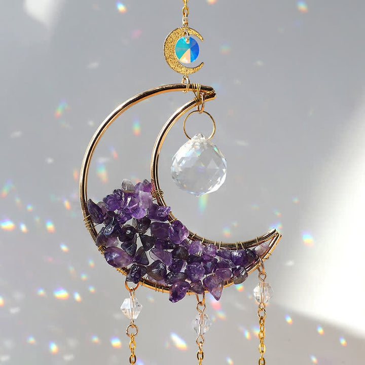 Olivenorma Moon Crystal Clessidra Campanello acchiappasole