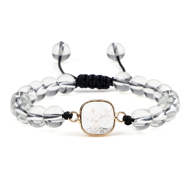 Braccialetto Olivenorma con perline in pietra occhio di gatto e opalite