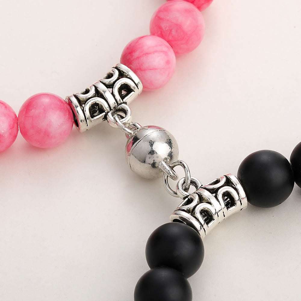 Olivenorma 2 pezzi set di braccialetti magnetici per coppie 