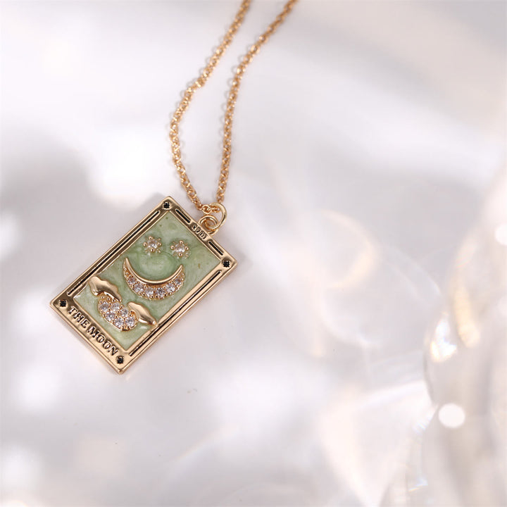 Collana Olivenorma Zircone Oro Placcato Tarocchi Olio Goccia