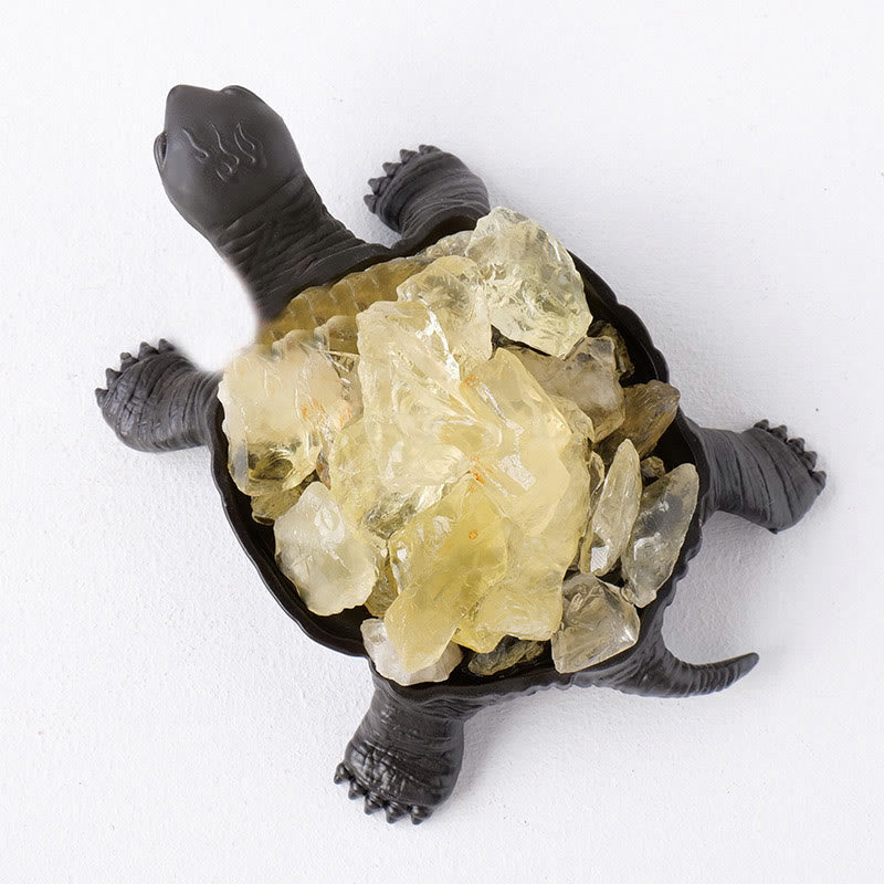Olivenorma Natural Crystal Cluster Turtle Ornament Lampada Decorazione con pietre preziose