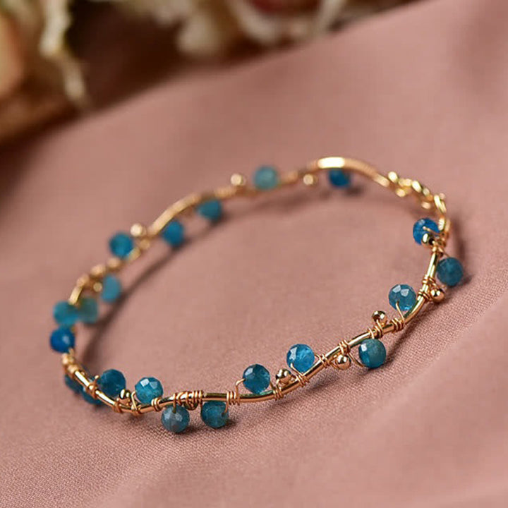 Bracciale di pietra preziosa di purificazione in pietra naturale Moroxite 