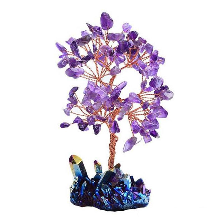 Olivenorma Ametista Orgone Meditazione Feng Shui Albero della Purificazione