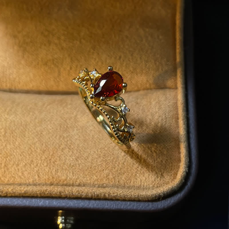 Anello regolabile Olivenorma Garnet Crown Modellante 