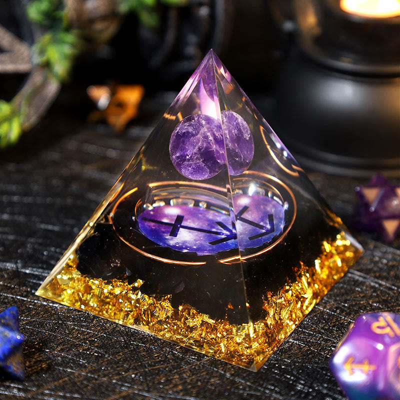 Olivenorma Ametista Palla Ossidiana Ghiaia Zodiaco Sagittario Orgone Piramide