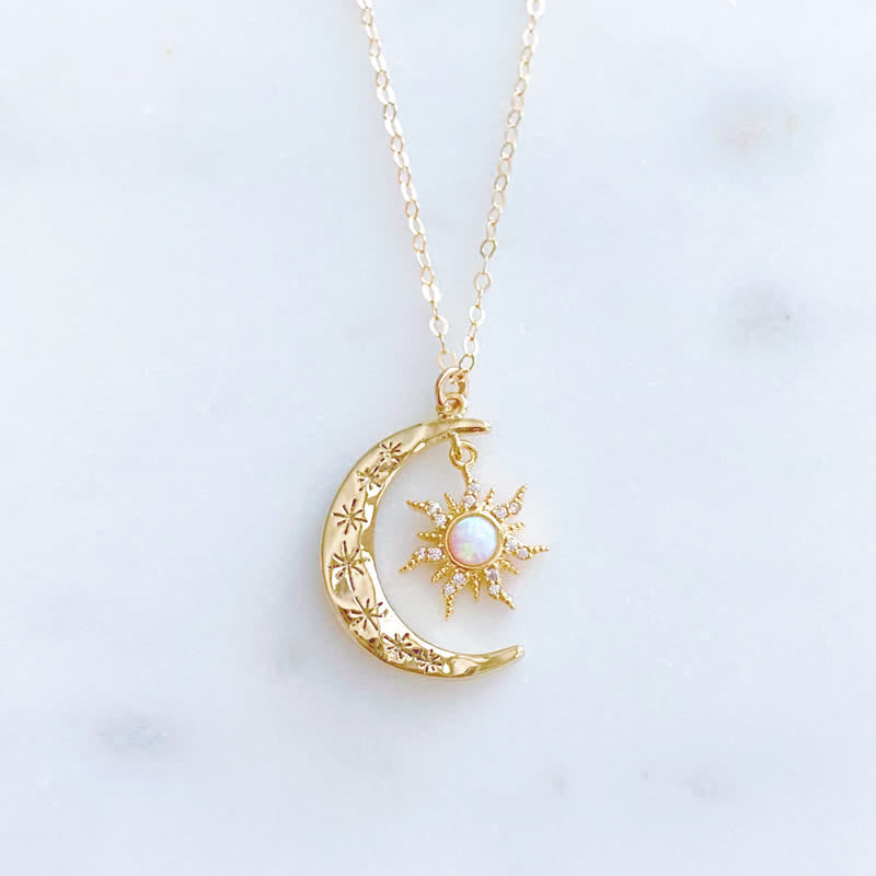 Collana Olivenorma Opale Sole e Luna 