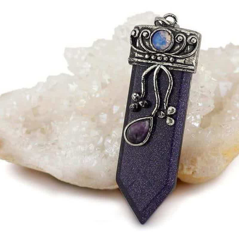 Collana in pietra naturale con protezione della dea Olivenorma 