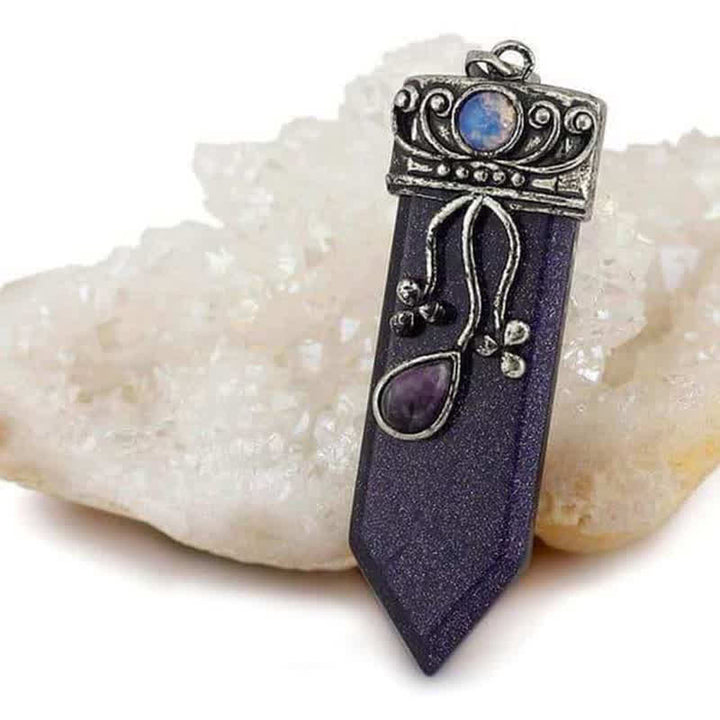 Collana in pietra naturale con protezione della dea Olivenorma 