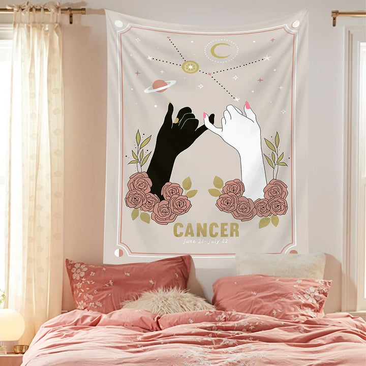 Olivenorma Mano Magica Tarocchi Zodiaco Arazzo 