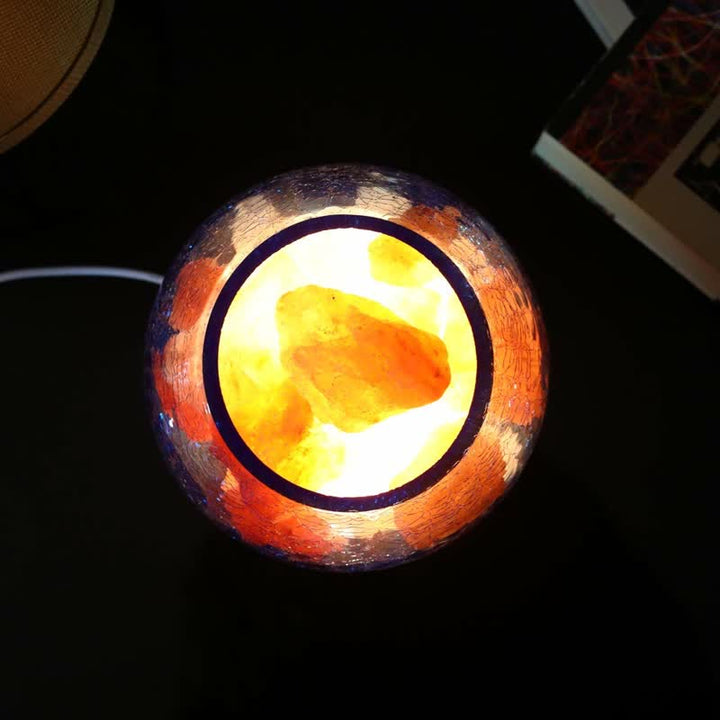 Olivenorma Creative Ice Cracked Glass Tank Lampada di vendita rosa dell'Himalaya