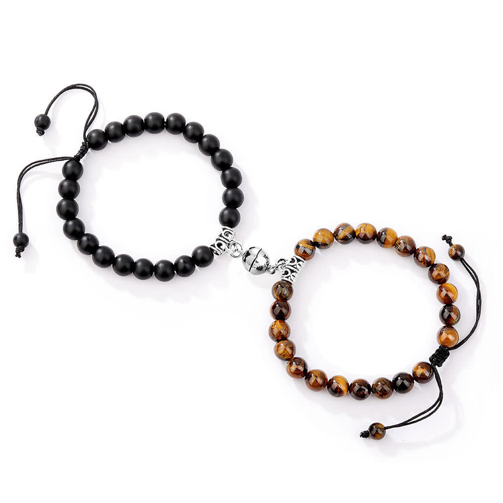 Olivenorma 2 pezzi set di braccialetti magnetici per coppie 