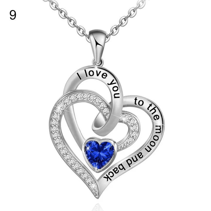 Collana con carta regalo Olivenorma Hearts and Hearts Birthstone - image 20