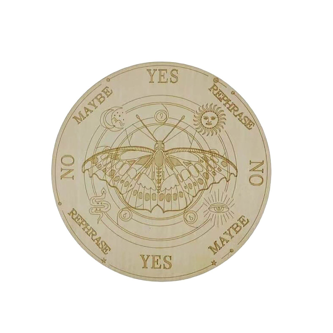 Olivenorma Meditazione Insegna in legno Misterioso ornamento per altare strega