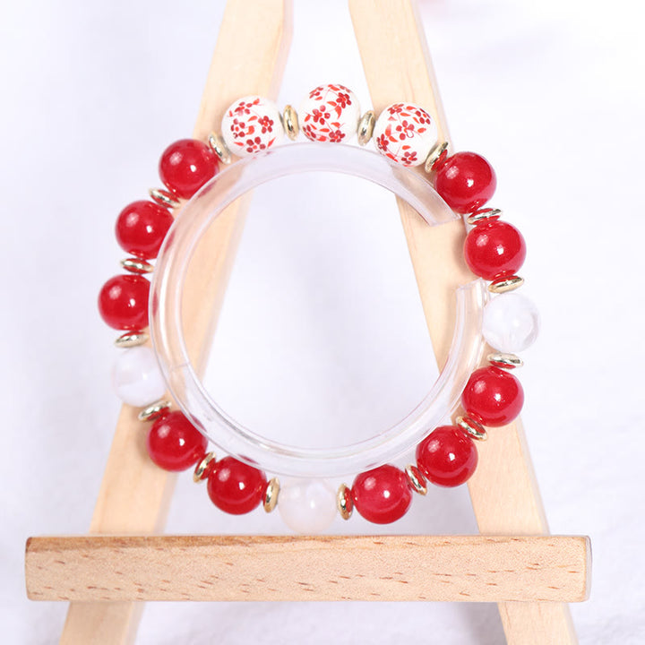 Olivenorma Boho Braccialetto di cristallo fatto a mano con albero della vita 