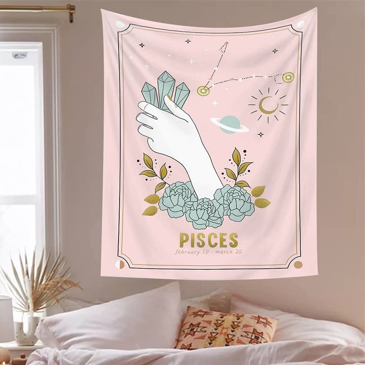 Olivenorma Mano Magica Tarocchi Zodiaco Arazzo 