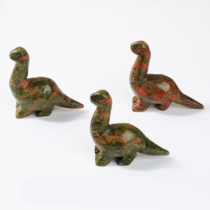 Olivenorma 2,5 pollici cristallo dinosauro casa docor decorazione pietra preziosa 