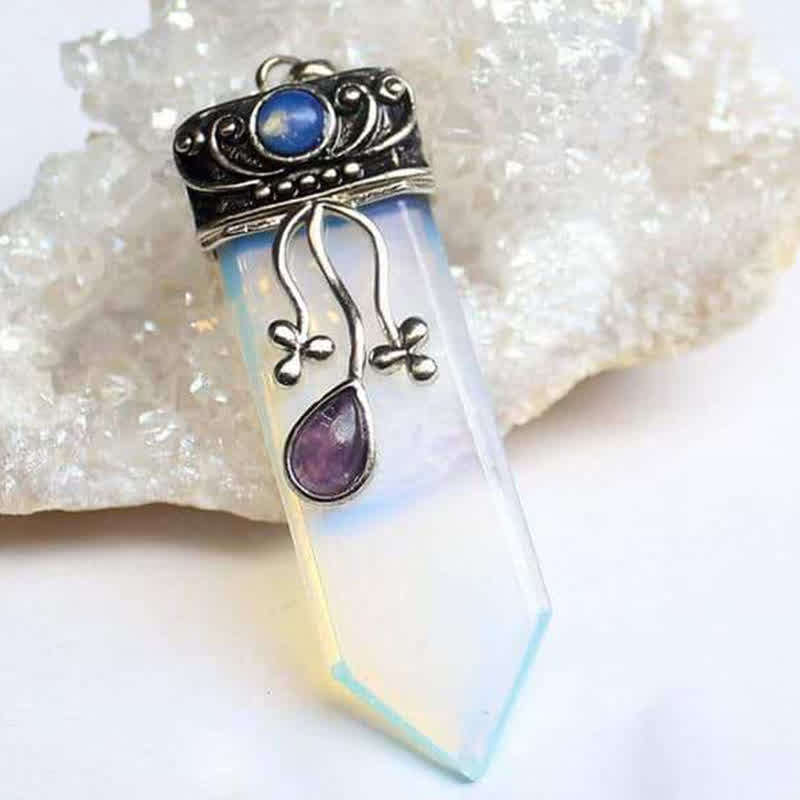 Collana in pietra naturale con protezione della dea Olivenorma 