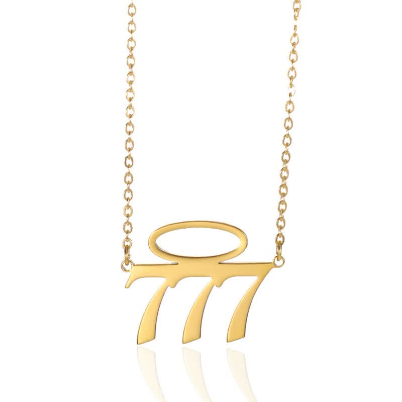 Collana con numero di angelo fortunato Olivenorma con apertura ad angelo 