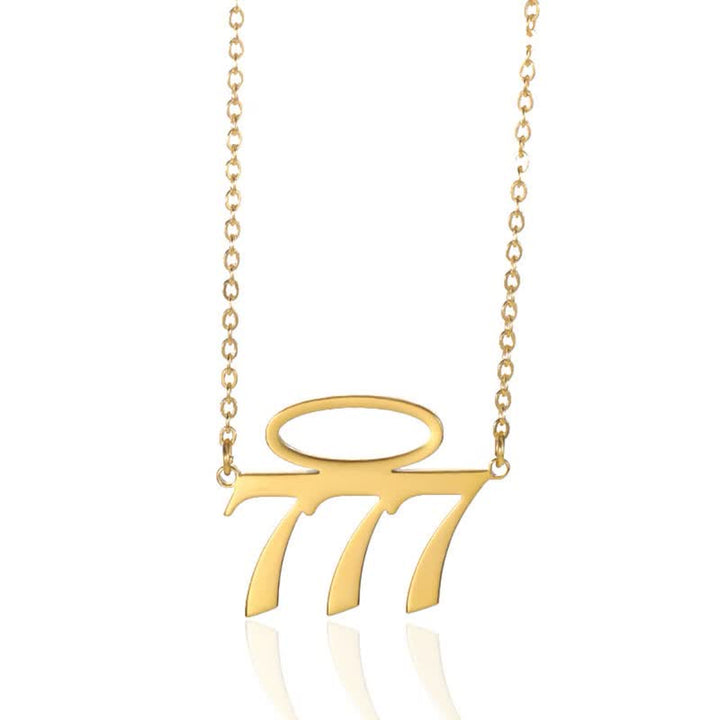 Collana con numero di angelo fortunato Olivenorma con apertura ad angelo 