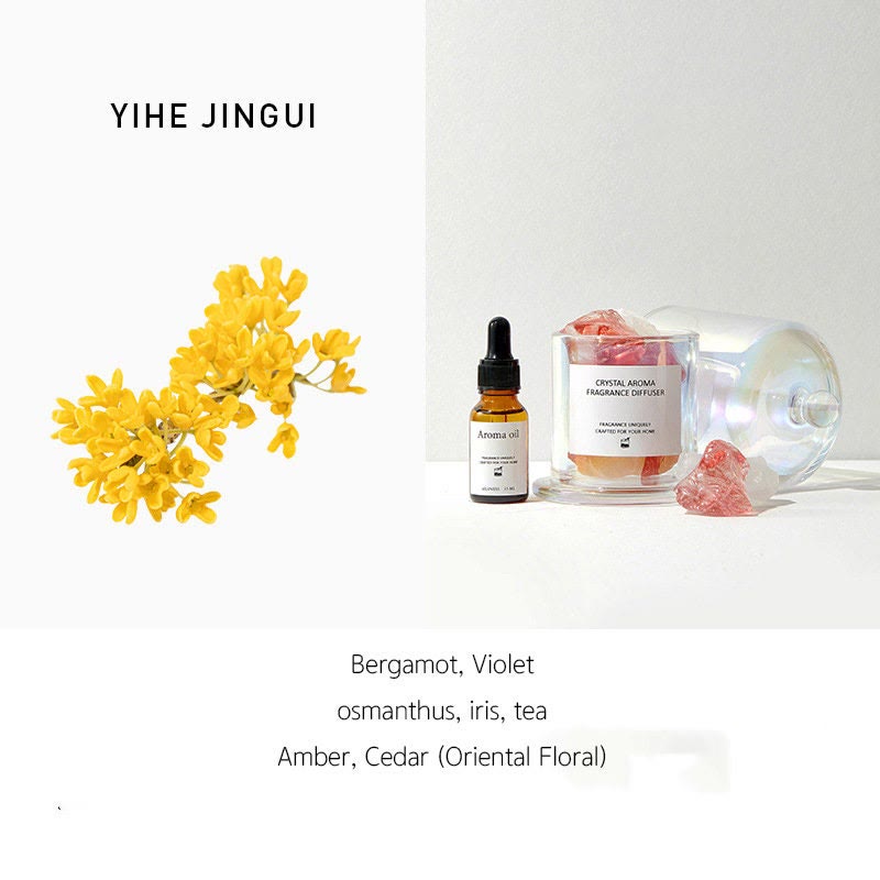 Olivenorma Diffusore di oli profumati Set regalo Aromaterapia di cristallo