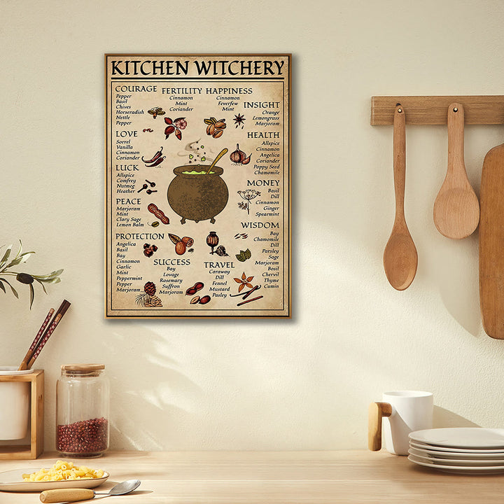 Olivenorma Magic Witch Halloween Cucina Sala da pranzo Poster da parete 