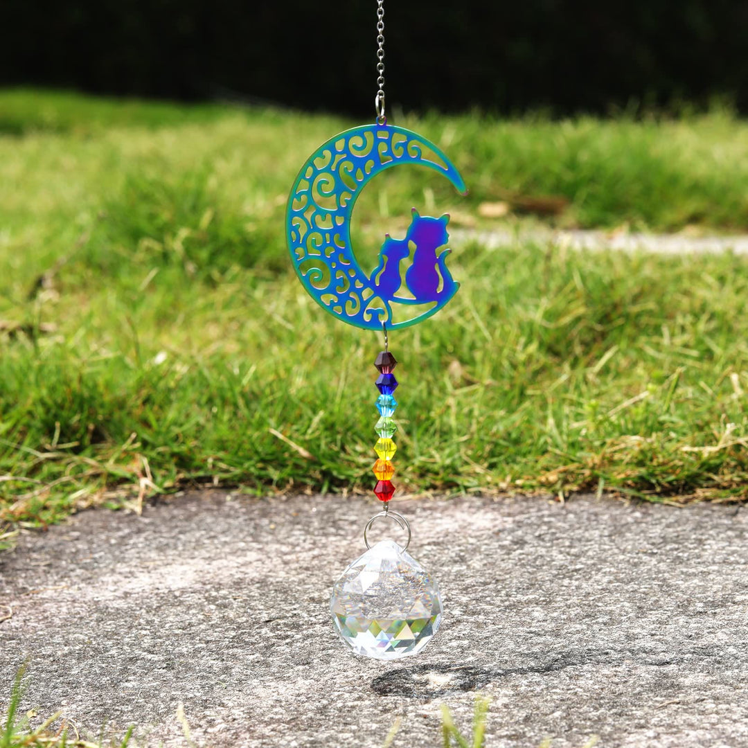 Olivenorma Clear Crystal Chakra Beads Hanging Wind Chime Suncatcher - image 26