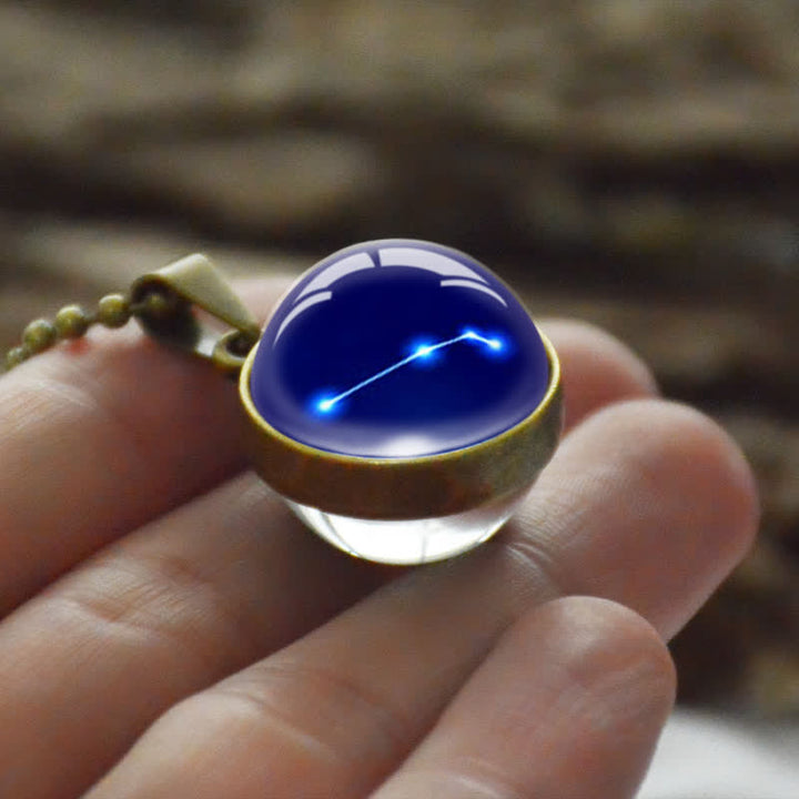 Collana in vetro stellato con stella zodiacale Olivenorma