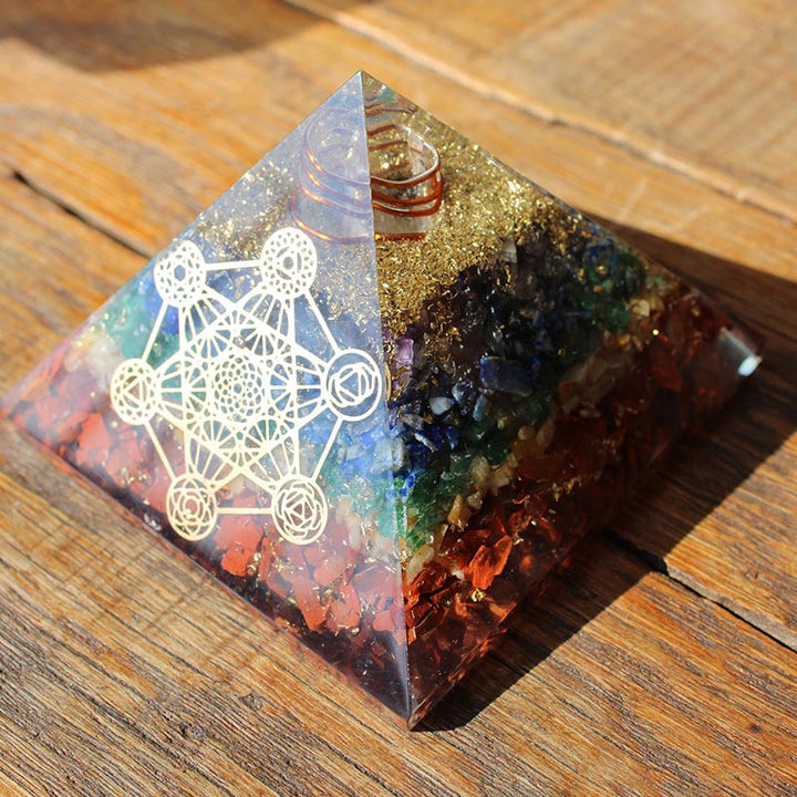 Olivenorma Chakra Cubo di Metatron Piramide Orgonica