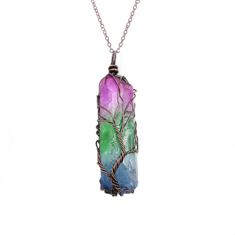 Olivenorma"Life Energy" - Collana di cristallo dell'albero della vita