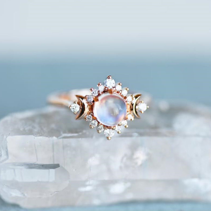 Anello Moonstone My Sun and Stars