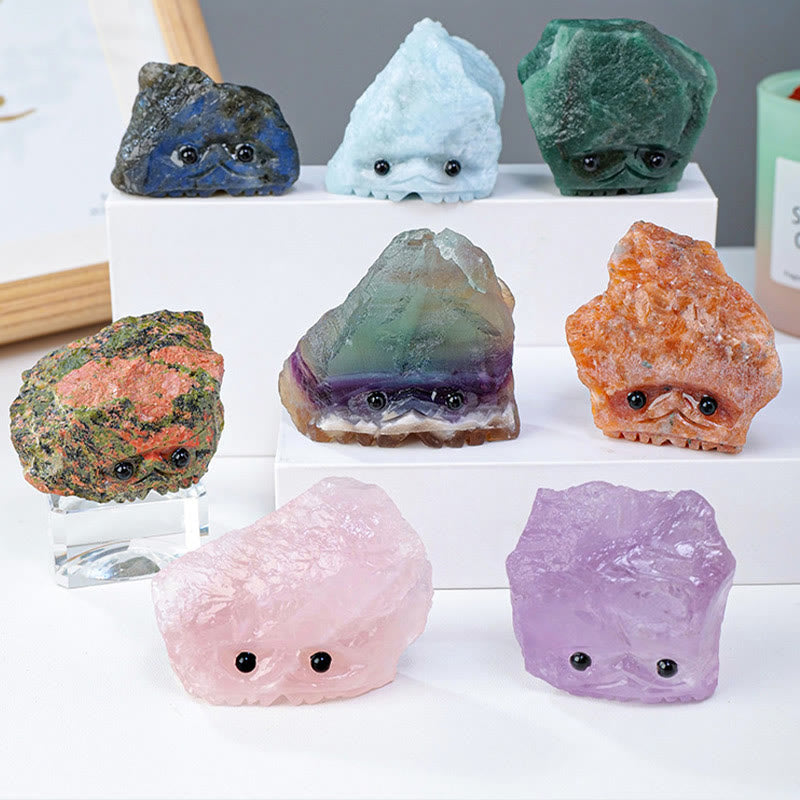Olivenorma Pietra grezza naturale di cristallo Elfo Riccio Decorazione in pietra preziosa