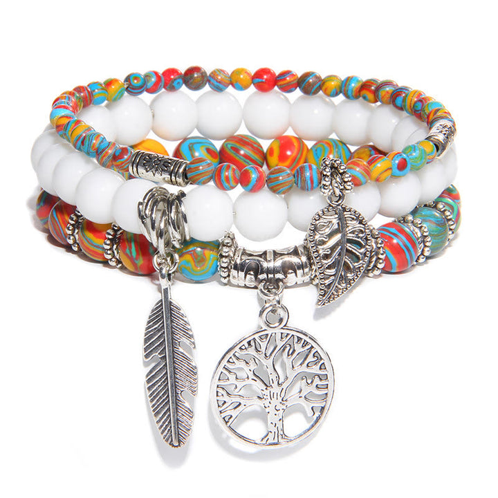 Olivenorma "Nature's Healing Moments" Set di bracciali Albero della vita da 3 pezzi 