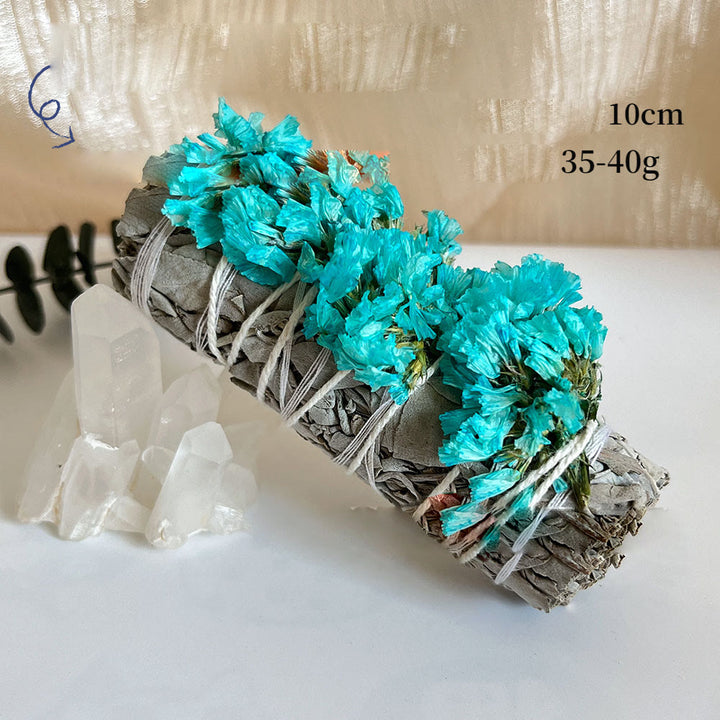 Olivenorma "Non ti scordar di me" Fiore Cristallo Meditazione purificante Salvia bianca