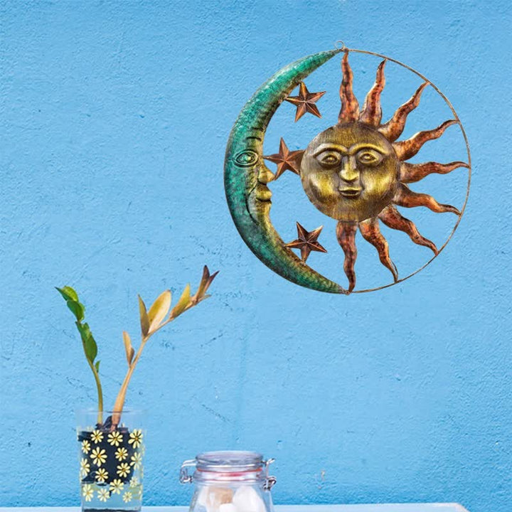 Decorazione murale Olivenorma Sole Luna Faccia