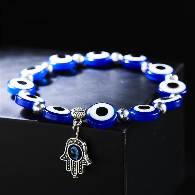 Olivenorma Evil Eye Hamsa Ciondolo Bracciale Zircone Epossidico