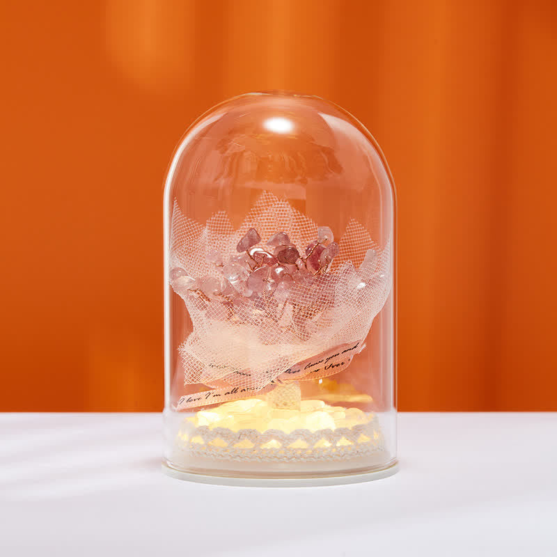 Copertura in vetro di cristallo naturale Olivenorma Decorazione per albero Feng Shui