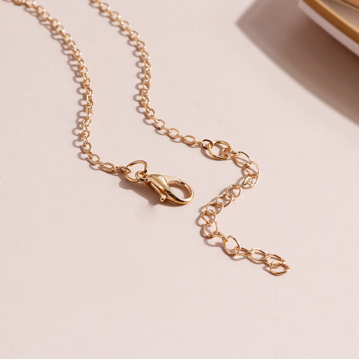 Olivenorma Collana con ciondolo a forma di goccia turchese semplice con clavicola 