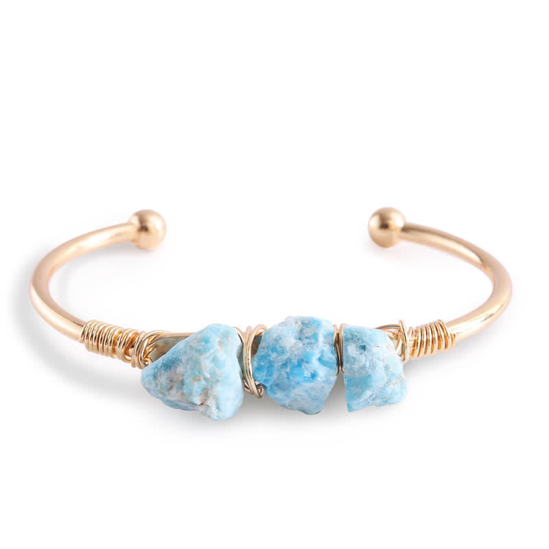 Bracciale vintage Olivenorma con pietre preziose di cristallo grezzo