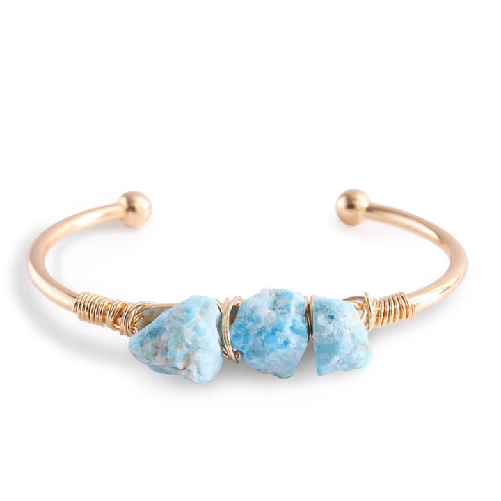 Bracciale vintage Olivenorma con pietre preziose di cristallo grezzo