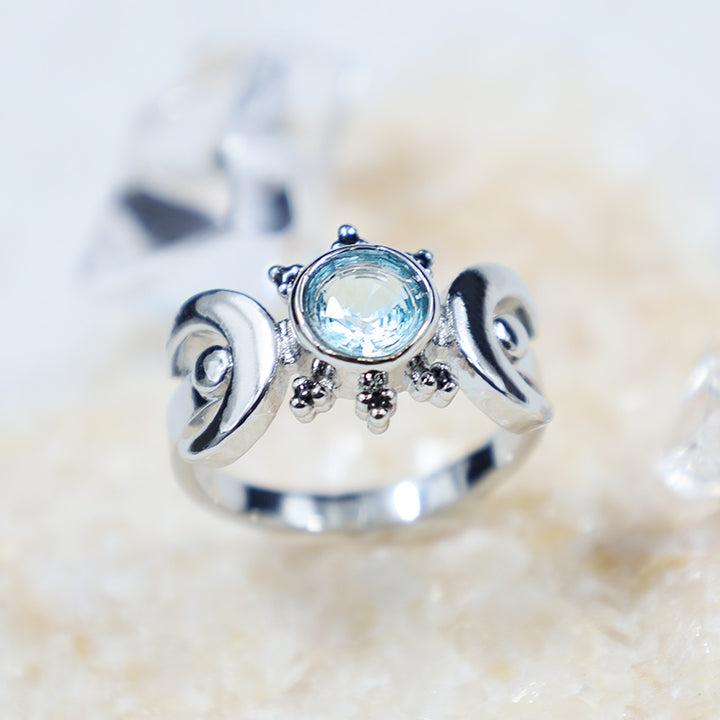 Anello della dea della luna mistica Olivenorma