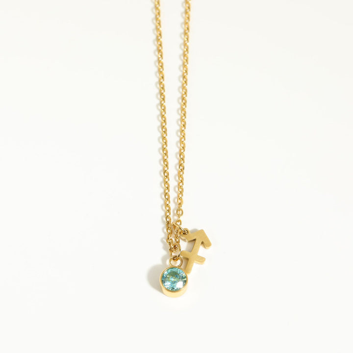 Collana in acciaio inossidabile con rune zodiacali Olivenorma