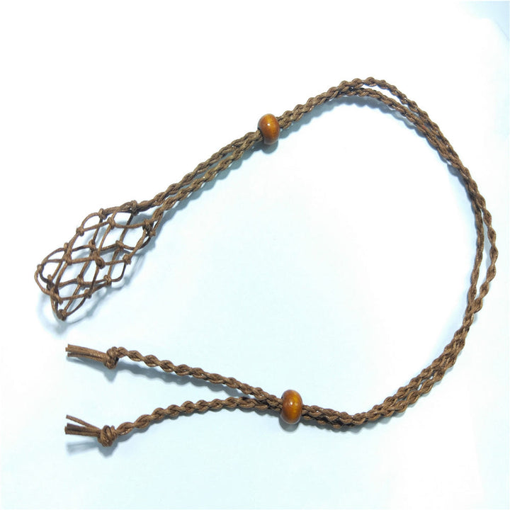 Olivenorma Borsa a rete regolabile extra large intrecciata a mano da 5,5 cm